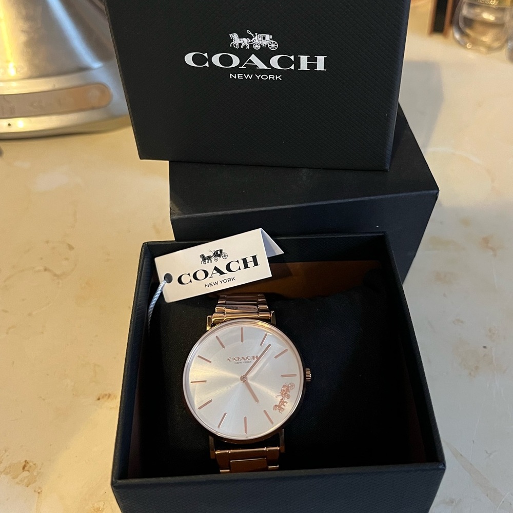 Rose Gold Coach Watch